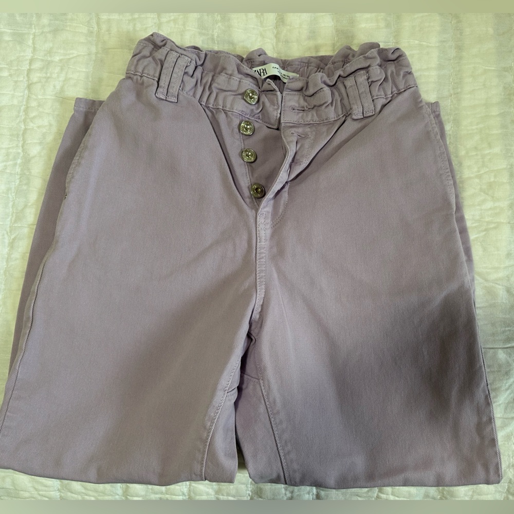 Zara Lilac Casual Pants
